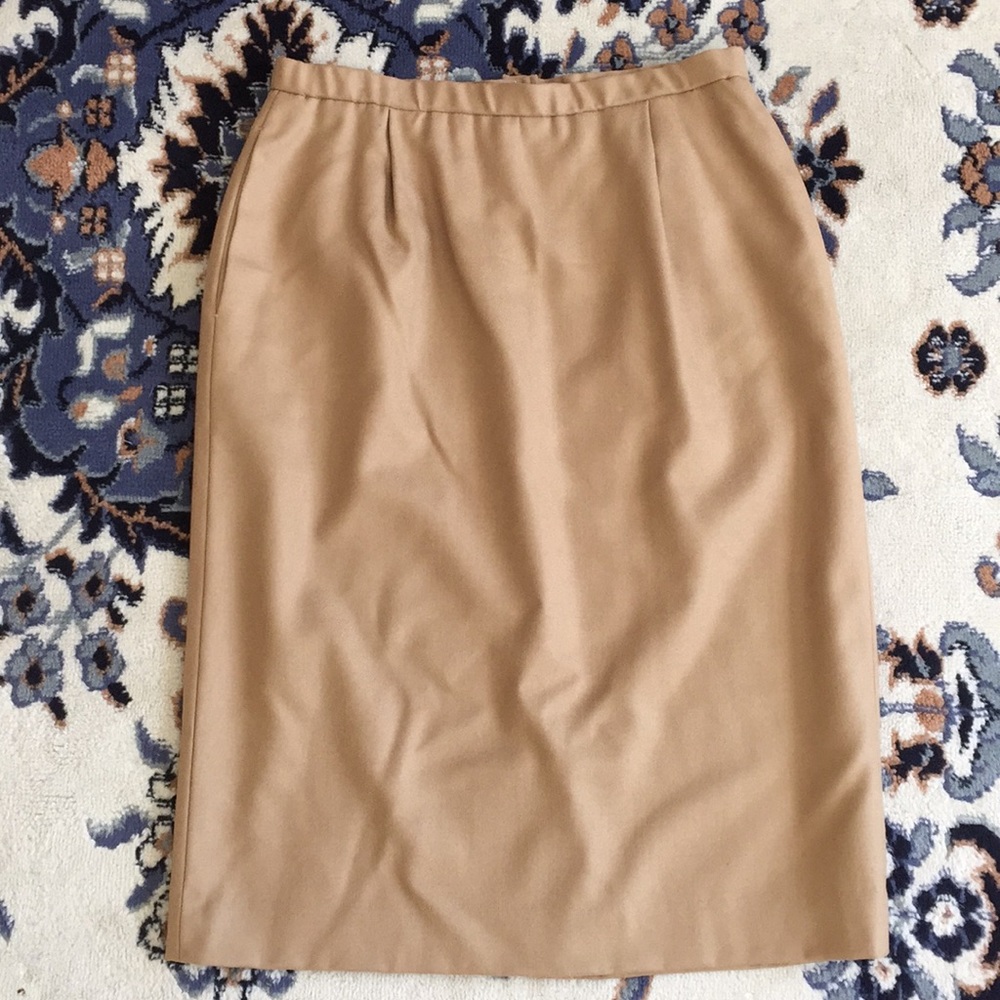 Vintage Pendleton Wool Skirt Khaki